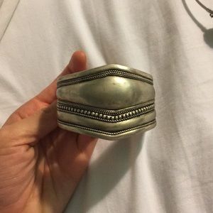 Silver cuff bracelet